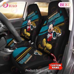 NFL Jacksonville Jaguars Custom Name Mickey Mouse Car Seat Covers