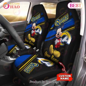 NFL Los Angeles Rams Custom Name Mickey Mouse Car Seat Covers