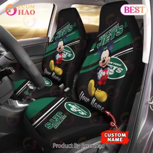 NFL New York Jets Custom Name Mickey Mouse Car Seat Covers