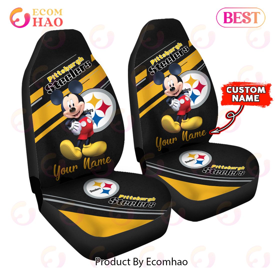 New Fashion Fantastic Pittsburgh Steelers Car Seat Covers – Best Funny Store