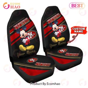NFL San Francisco 49ers Custom Name Mickey Mouse Car Seat Covers