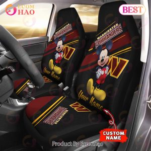 NFL Washington Commanders Custom Name Mickey Mouse Car Seat Covers