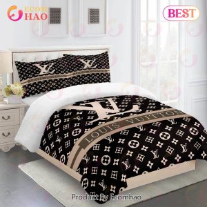 Comforter Sets Beige Brown Louis Vuitton Bedding Set