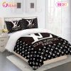 Comforter Sets Black Dark Beige Full Louis Vuitton Bedding Set