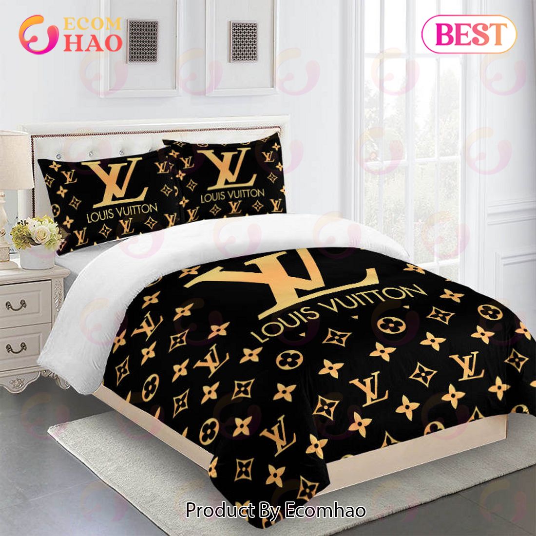 Comforter Sets Brown And Beige Louis Vuitton Bedding Set Luxury Items