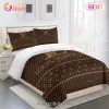 Comforter Sets Brown Supreme Logo Full Louis Vuitton Bedding Set