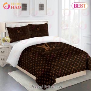 Comforter Sets Full Brown Louis Vuitton Bedding Set