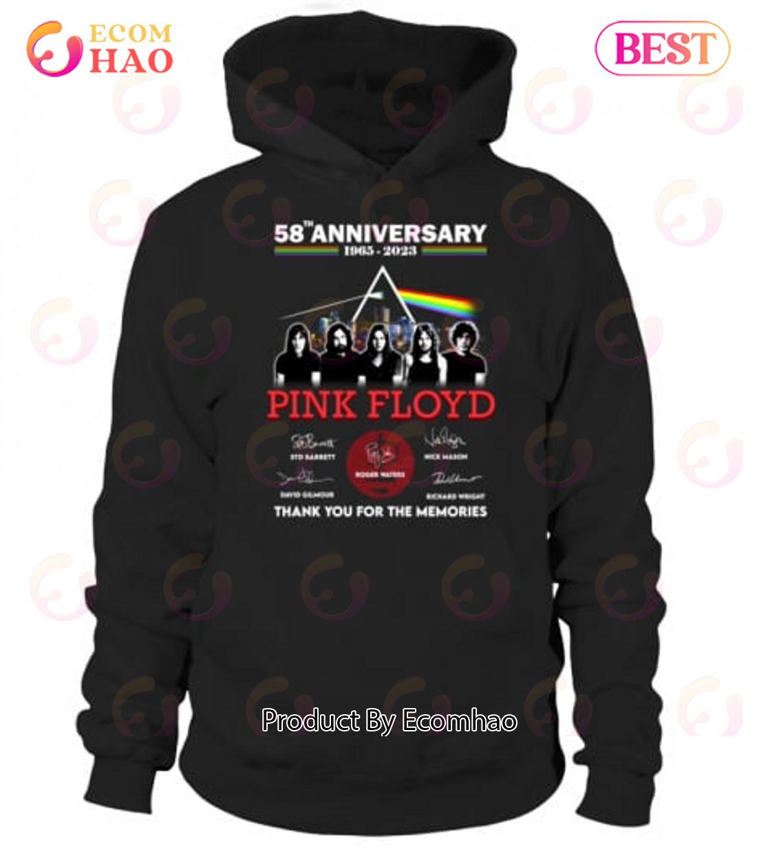 58th Anniversary 1965 – 2023 Pink Ployd Thank You For The Memories T-Shirt