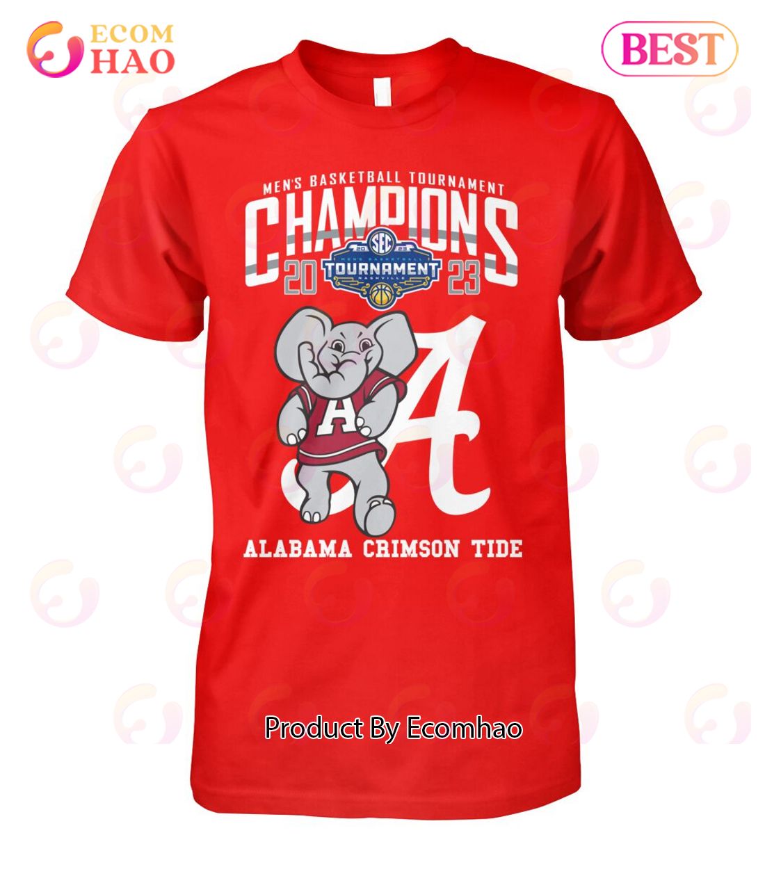 Men’s Basketball Tournament Champions 2023 Alabama Crimson Tide T-Shirt