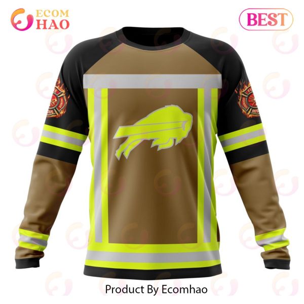 NFL Buffalo Bills Special Firefighter Uniform Design 3D Hoodie