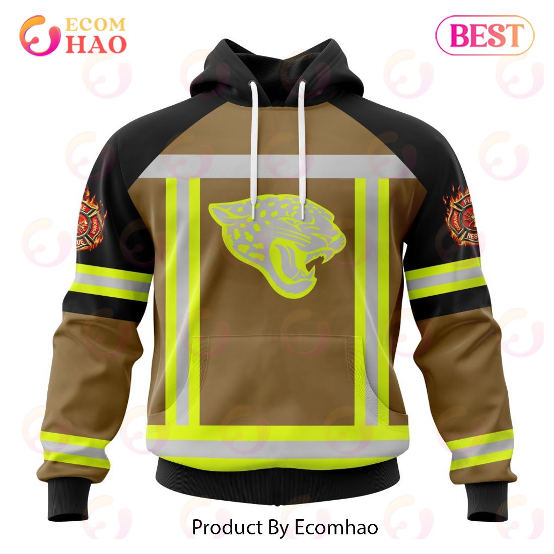 NFL Green Bay Packers Special Firefighter Uniform Design 3D Hoodie