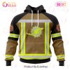 NFL Los Angeles Rams Special Firefighter Uniform Design 3D Hoodie