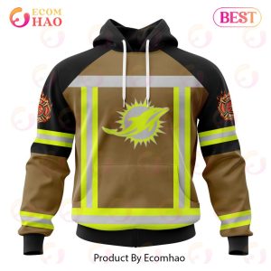 NFL Miami Dolphins Special Firefighter Uniform Design 3D Hoodie