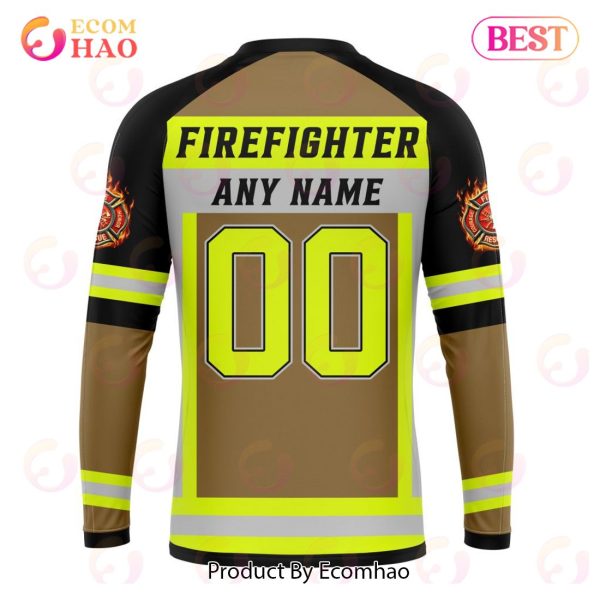 NFL New England Patriots Special Firefighter Uniform Design 3D Hoodie