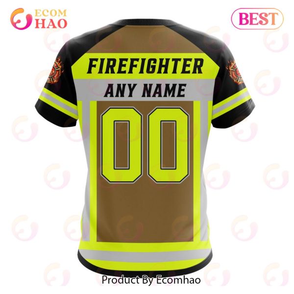 NFL New England Patriots Special Firefighter Uniform Design 3D Hoodie