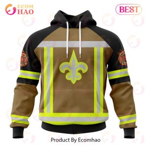 NFL New Orleans Saints Special Firefighter Uniform Design 3D Hoodie