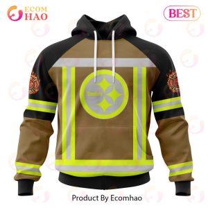 NFL Pittsburgh Steelers Special Firefighter Uniform Design 3D Hoodie
