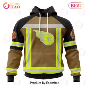 NFL Tennessee Titans Special Firefighter Uniform Design 3D Hoodie
