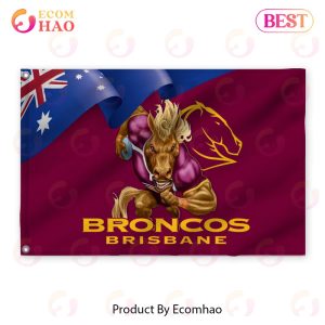NRL Brisbane Broncos 3D Flag