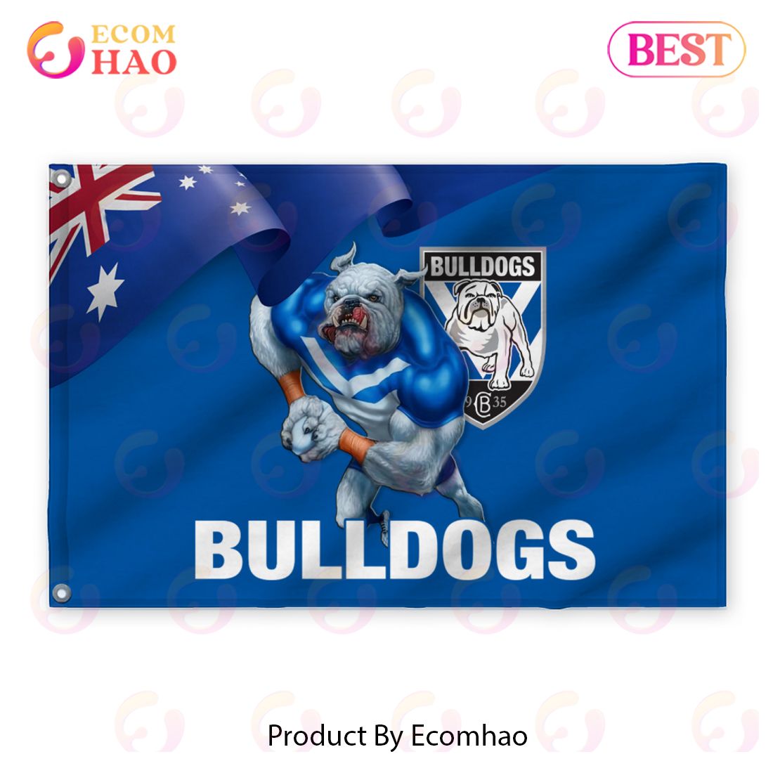 NRL Canterbury Bulldogs 3D Flag