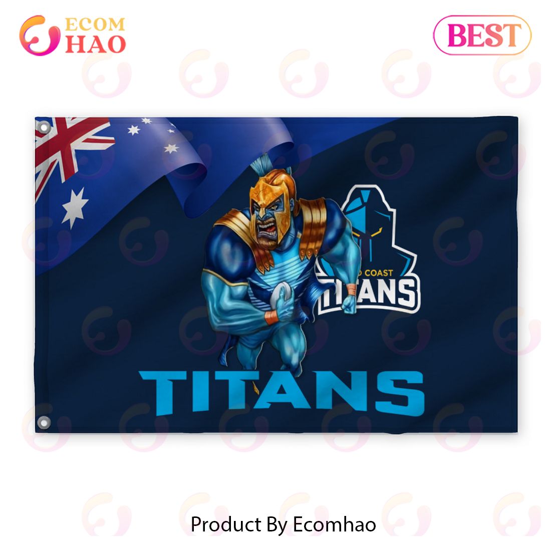 NRL Gold Coast Titans 3D Flag