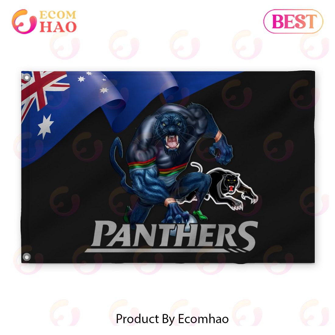 NRL Penrith Panthers 3D Flag