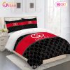 Gucci Bedding Set Beig Brown Red Green Luxury Bed Sheets Gucci Bedding Set Beig Brown Red Green Luxury Bed Sheets