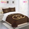 Gucci Bedding Set Gray And Black Luxury Bed Sheets