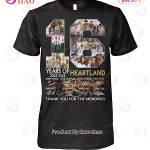 16 Years Of 2007 – 2023 Heartland Thank You For The Memories T-Shirt