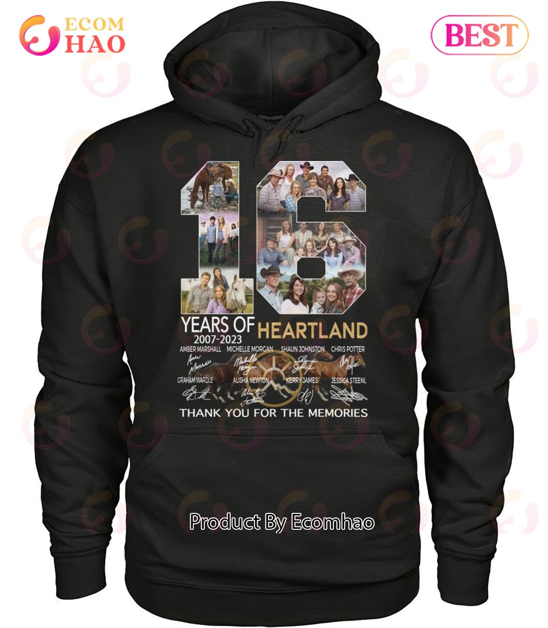 16 Years Of 2007 – 2023 Heartland Thank You For The Memories T-Shirt