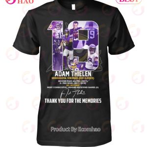 19 Adam Thielen Minnesota Vikings 2013 – 2022 Thank You For The Memories T-Shirt