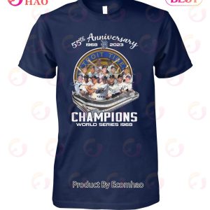 55th Anniversary 1968 – 2023 Detroit Tigers Champions World Series 1968 T-Shirt