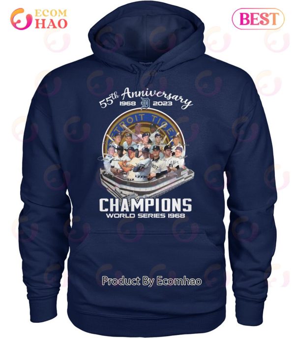 55th Anniversary 1968 – 2023 Detroit Tigers Champions World Series 1968 T-Shirt