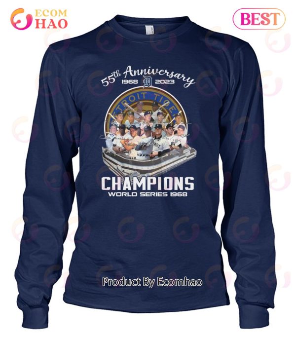 55th Anniversary 1968 – 2023 Detroit Tigers Champions World Series 1968 T-Shirt
