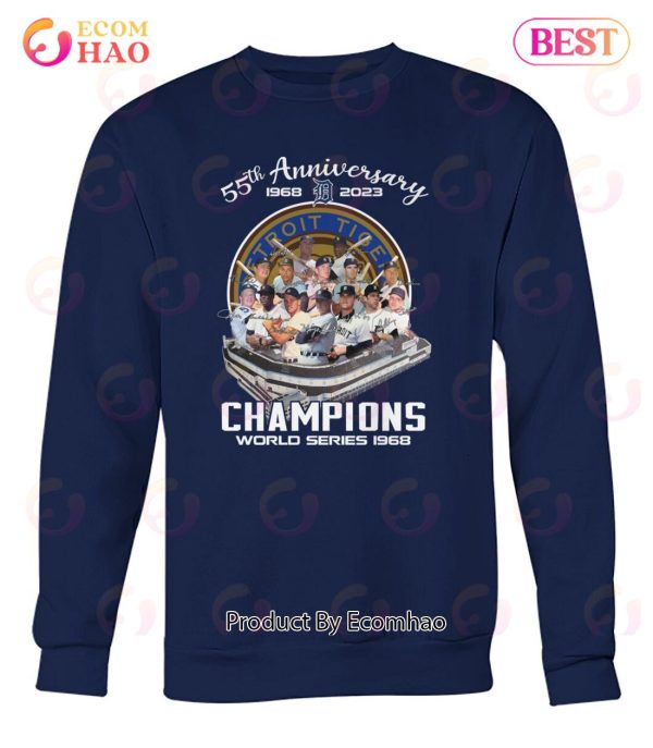 55th Anniversary 1968 – 2023 Detroit Tigers Champions World Series 1968 T-Shirt