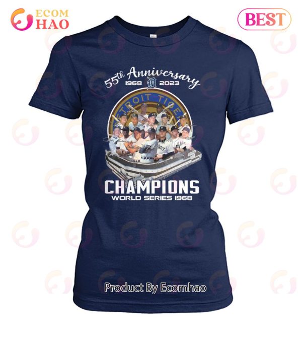55th Anniversary 1968 – 2023 Detroit Tigers Champions World Series 1968 T-Shirt