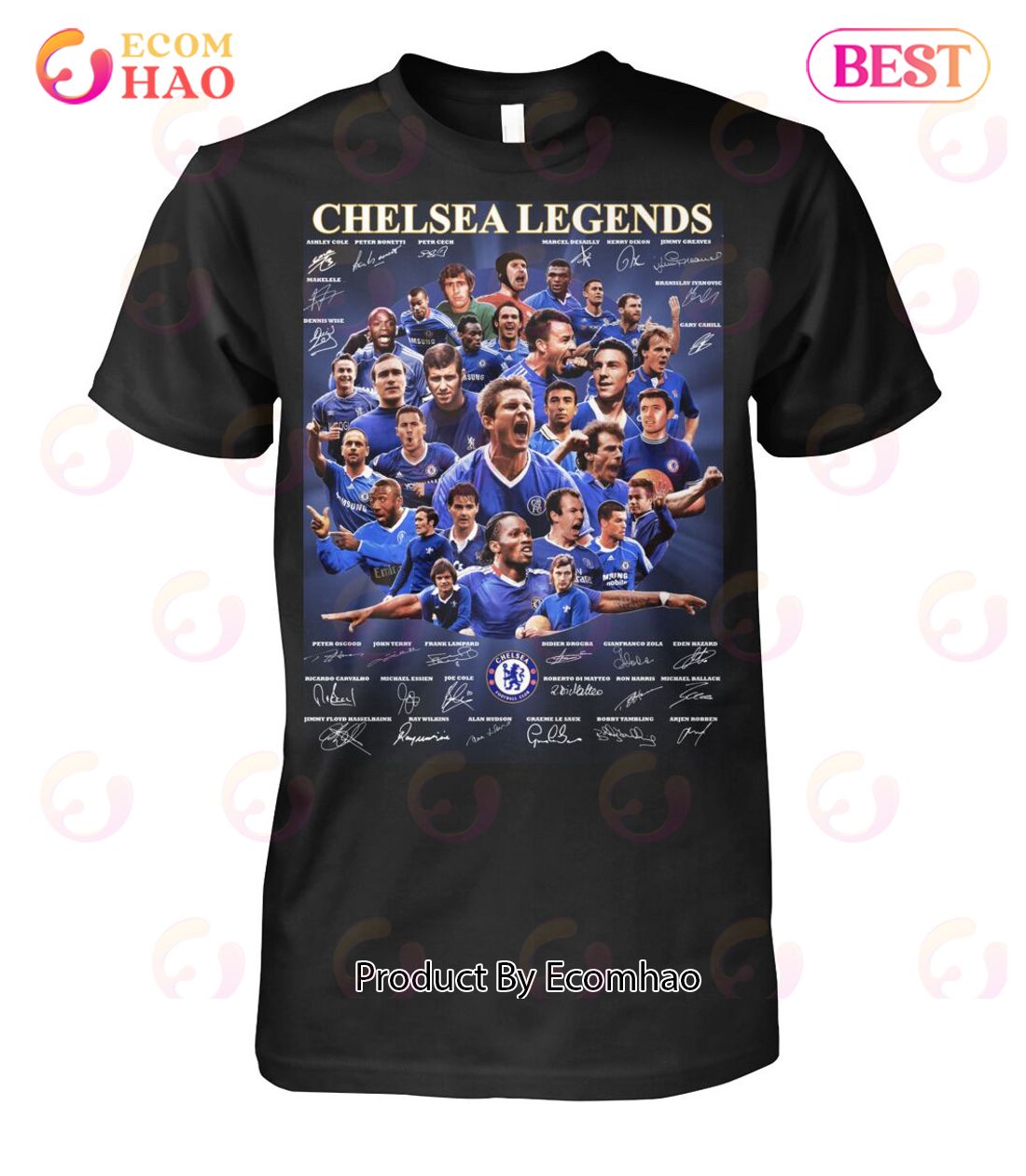 Chelsea Legends Teams Signature T-Shirt