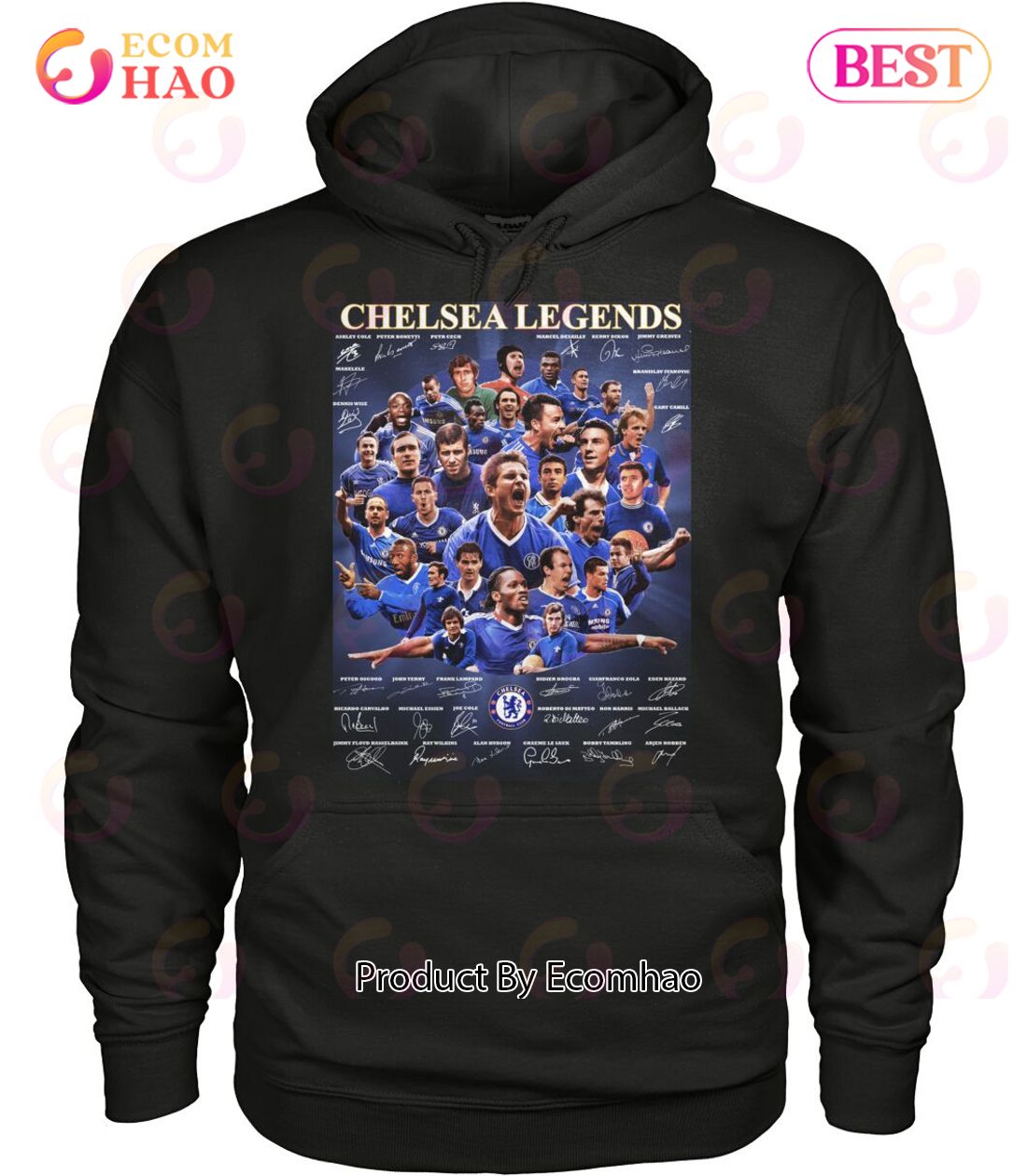 Chelsea Legends Teams Signature T-Shirt