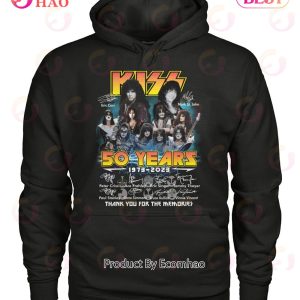 Kiss Band 50 Years 1973 – 2023 Thank You For The Memories New Design T-Shirt