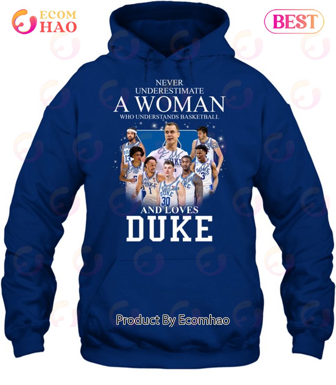 Never Underestimate A Woman Who Understands Basketball And Loves Duke T-Shirt