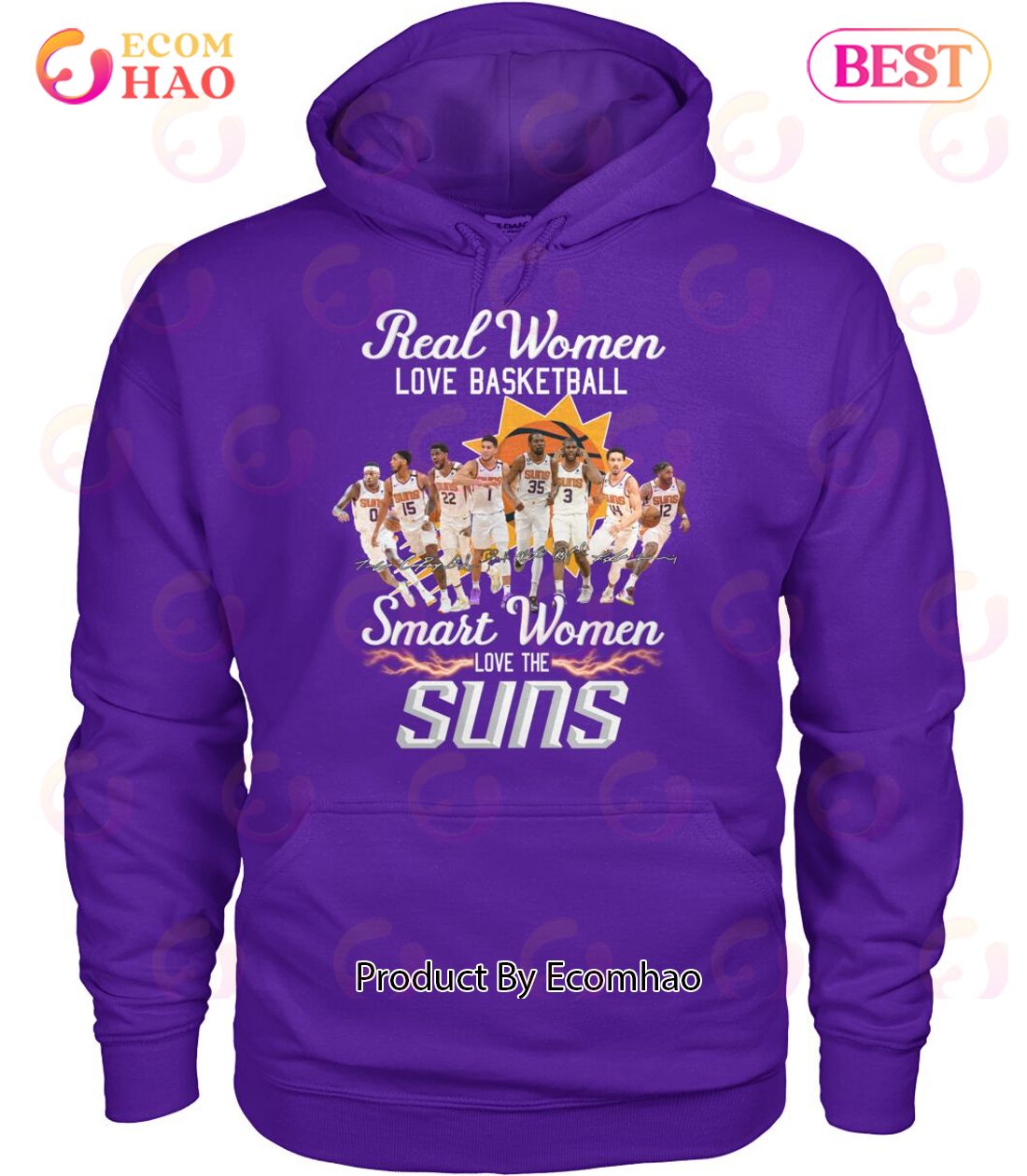 Real Women Love Basketball Smart Women Love The Suns T-Shirt