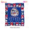 MLB Los Angeles Dodgers 7-Time World Series Champion Quilt, Fleece Blanket, Sherpa Fleece Blanket