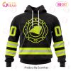 NFL Denver Broncos Custom Name And Number Special FireFighter Uniform Design 3D Hoodie