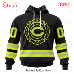NFL Chicago Bears Custom Name And Number Special FireFighter Uniform Design 3D Hoodie