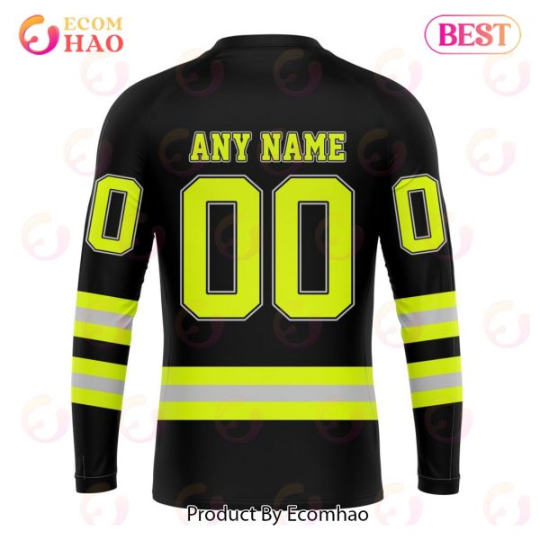 NFL Cleveland Browns Custom Name And Number Special FireFighter Uniform Design 3D Hoodie