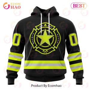 NFL Dallas Cowboys Custom Name And Number Special FireFighter Uniform Design 3D Hoodie