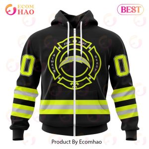 NFL Los Angeles Chargers Custom Name And Number Special FireFighter Uniform Design 3D Hoodie
