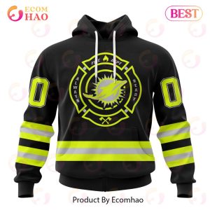 NFL Miami Dolphins Custom Name And Number Special FireFighter Uniform Design 3D Hoodie