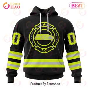 NFL Seattle Seahawks Custom Name And Number Special FireFighter Uniform Design 3D Hoodie
