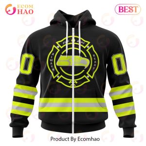 NFL Seattle Seahawks Custom Name And Number Special FireFighter Uniform Design 3D Hoodie